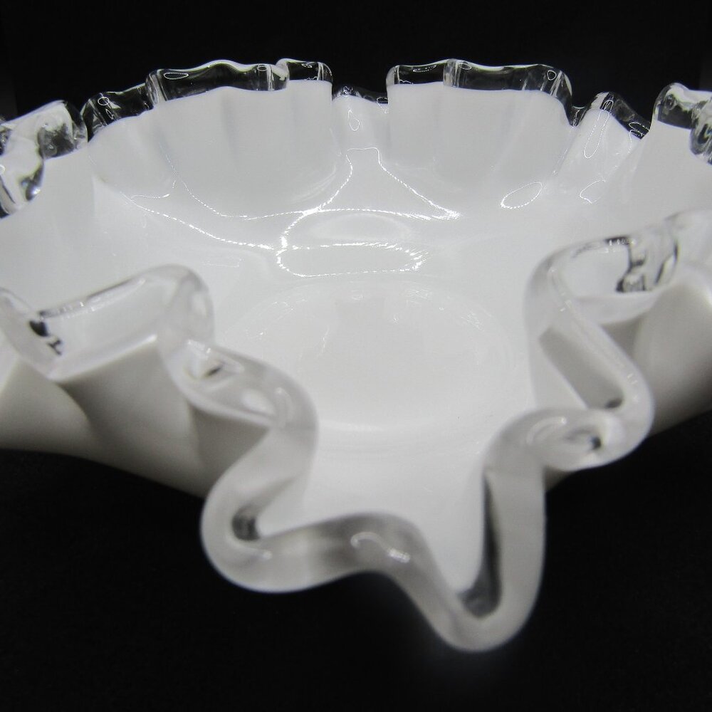 Fenton Silver Crest Ruffled Candy Dish - Picture 4 of 8